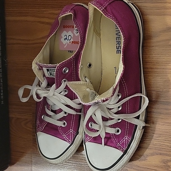 Converse Purple Fuchsia All Star Sneakers - Picture 2 of 7